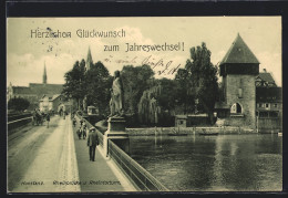 AK Konstanz, Rheinbrücke Und Rheintorturm  - Konstanz