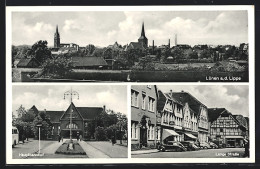 AK Lünen A. D. Lippe, Lange Strasse, Hauptbahnhof  - Luenen