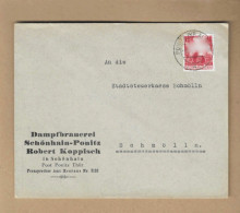 Los Vom 01.06  Briefumschlag Aus Ponitz 1936 - Lettres & Documents