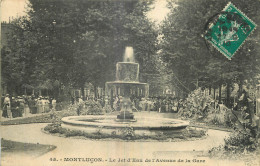 03 - MONTLUCON -  LE JET D'EAU DE L'AVENUE DE LA GARE - Montlucon