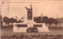 OOSTENDE - OSTENDE  - Monument Aux Soldats De 23e Ligne Morts Pour La Patrie - Oostende