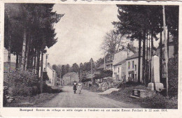 Rossignol -  Entrée Du Village Et Stèle érigée à L'endroit Où Est Tombé Ernest Psichari - Tintigny