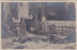 OOSTENDE - Carte Photo - Interieur De L'église St Pierre Et Paul Apres Explosion D'un Obus - Guerre 1914 - Oostende