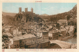 09 -  FOIX - QUARTIER DU PONT - L'EGLISE ET LE CHATEAU - Foix