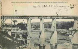 24 - Tuilières - Barrage Et Usine Hydro-Electrique De Tuilières - Etat Des Travaux Novembre 1907 - Correspondance - CPA  - Autres & Non Classés