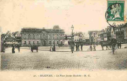 60 - Beauvais - La Place Jeanne Hachette - Animée - CPA - Voir Scans Recto-Verso - Beauvais