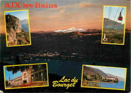 73 - Aix Les Bains - Lac Du Bourget - Multivues - CPM - Voir Scans Recto-Verso - Aix Les Bains