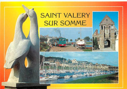 80 - Saint Valery Sur Somme - Multivues - Sculpture Les Oiseaux - Petit Train - Carte Neuve - CPM - Voir Scans Recto-Ver - Saint Valery Sur Somme