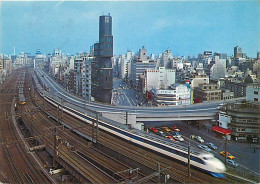 Japon - Tokyo - Nishi-Ginza - The Super-Express-Train Of The New Tohkaido Line Gliding Through The Serene Morning Stilln - Tokio
