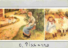 Art - Peinture - Camille Pissarro - La Servante Assise Dans Le Jardin D'Eragny - CPM - Voir Scans Recto-Verso - Peintures & Tableaux