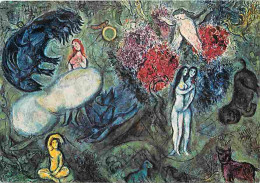 Art - Peinture - Marc Chagall - Message Biblique - Le Paradis - CPM - Voir Scans Recto-Verso - Malerei & Gemälde