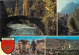 48 - Les Gorges Du Tarn - Multivues - Blasons - Automobiles - Flamme Postale - CPM - Voir Scans Recto-Verso - Gorges Du Tarn