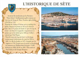 34 - Sète - Multivues - Histoire De La Ville - Blasons - CPM - Voir Scans Recto-Verso - Sete (Cette)