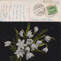 AK  "Glockenblumen"  (Stabstempel  KLOSTERS-PLATZ)        1908 - Briefe U. Dokumente