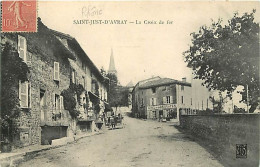 69 - Saint Just D'Avray - La Croix De Fer - Animée - CPA - Voir Scans Recto-Verso - Autres & Non Classés