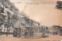 75-PARIS  GARE DE PASSY TRAMWAYS-N°T5207-F/0355 - Metropolitana, Stazioni