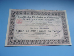 Féculeries Et Glucoseries De Chalons Sur Saone Et Tournus - Altri & Non Classificati