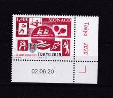 MONACO 2020 TIMBRE N°3257 NEUF** JEUX OLYMPIQUES DE TOKYO - Ongebruikt