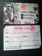 Carte De  Visite Fabien Tattoos - Cartes De Visite