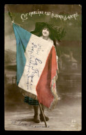 PATRIOTIQUE -  ALSACIENNE ET DRAPEAU - Patriotiques