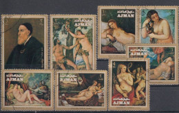 AJMAN 844-851,used - Nudes