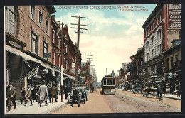 AK Toronto, Looking North On Yonge Street At Wilton Avenue, Strassenbahn  - Tramways