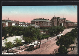 AK Brno, Nádrazi, Strassenbahn  - Tram