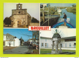 17 BREUILLET Vers Royan Eglise Du XIIème Cheval De Coulonge Centre Commercial Fontaine De Chalizac Pharmacie - Royan