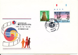 Korea South Cover Special Postmark Philakorea 20-8-1994 With Nice Stamps And Cachet - Korea (Süd-)