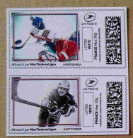 MTEL 40 : LETTRE VERTE 20 G Hockey & LETTRE VERTE 20 G Hockey (autocollant / Autoadhésif) - Unused Stamps