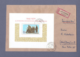 DDR Einschreiben Brief - 1985 - Block 32 Befreiung Vom Faschismus - Magdeburg 21.8.70 --> Bochum (DRSN-0007) - Covers & Documents