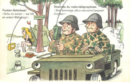 Funny Caricature Millitary Illustration - Humour