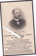 Léon De Coster : Merchtem 1854 - Asse 1928 (  Burgemeester Asse ) - Images Religieuses