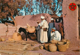 Morocco Ethnic Types And Scenes Street Market - Autres & Non Classés