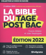 La Bible Du Tage Post Bac: Edition 2022 - Sonstige & Ohne Zuordnung