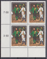1984 , Landesausstellung Zur Tiroler Landesfeier (1) ( Mi.Nr.: 1780 ) 4-er Block Postfrisch ** - Unused Stamps