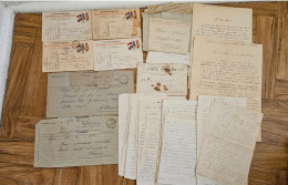 WWI Lot Lettres Cartes Pour DAUNIS à Argeles Sur Mer épouse De L'adjudant Du 3e RI - 1914-18