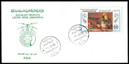 LIBYA 1983 Gauguin Art Mandolin Music (FDC) - Impressionismus