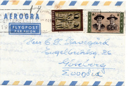 79594 - Griechenland - 1964 - 3Dr Pfadfinder MiF A Aerogramm ATHINAI -> Schweden - Briefe U. Dokumente