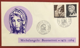 ITALY - FDC - 1964 - 4th Centenary Of The Death Of Michelangelo Buonarroti - FDC