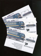 Belgie 1985 BL61 Trains In 3 Nuances Grey, Yellow, Purple !! - 1961-1990