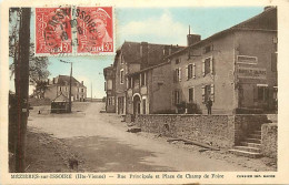 - Haute Vienne -ref-A616- Mezieres Sur Issoire - Rue Principale Et Place Champ De Foire - Hôtel - - Meziere Sur Issoire