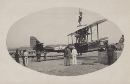 83 / FREJUS / SAINT RAPHAEL / RARE CARTE PHOTO  / HYDRAVION / GRUE - Saint-Raphaël