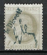 FRANCE Ca.1872:  Le Y&T 52 Obl. Typographique Des Journaux, Forte Cote - 1871-1875 Ceres