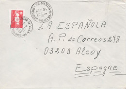 FRANCIA CC 1993 MANTES LA VILLE  MARIANNE - Lettres & Documents