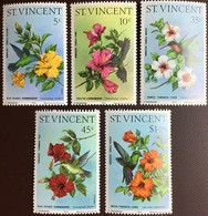 St Vincent 1976 Hummingbirds Birds Flowers MNH - Other & Unclassified