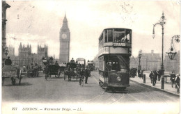 CPA Carte Postale Royaume Uni London Westminster Bridge 1908 VM81424 - Autres & Non Classés