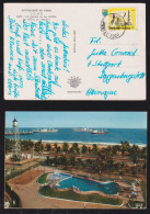 TOGO 1971 Picture Postcard LOME X STUTTGART Germany Hotel Benin Boy Scout Stamp - Togo (1960-...)