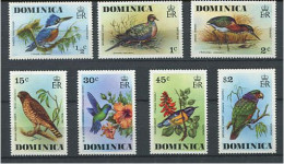 101 DOMINIQUE 1976 - Yvert 478/84 - Oiseaux Birds Aves - Neuf **(MNH) Sans Charniere - Dominica (...-1978)