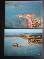 CP 29 Finistère PLOUGASNOU - LOT 2 CARTES - Vue Aérienne Le Port De TERENEZ  - Vue Générale Du Port De TENEREZ - Plougasnou